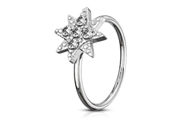 Кольцо раздвижное кристальная звезда Кольцо раздвижное кристальная звезда