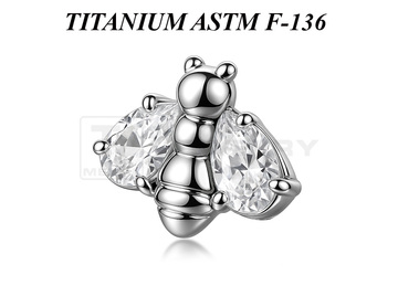 Накрутка из титана Ti Metal пчёлка