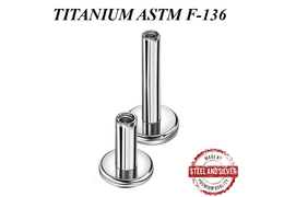 Основа для лабрета Steel and Silver из титана
