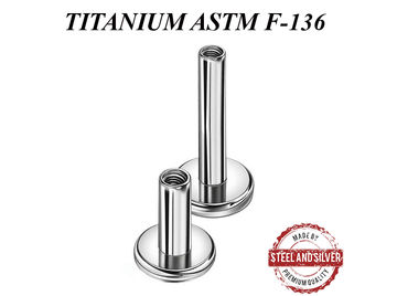 Основа для лабрета Steel and Silver из титана