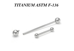 Штанга из титана с внутренней резьбой