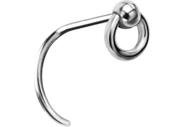 Нострил Steel and Silver кольцо