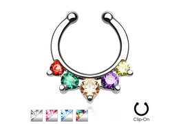 Обманка для септума 5 страз