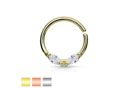 Кольцо раздвижное с кристаллами