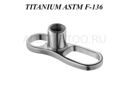 Якорь микродермала Steel and Silver с двумя отверстиями