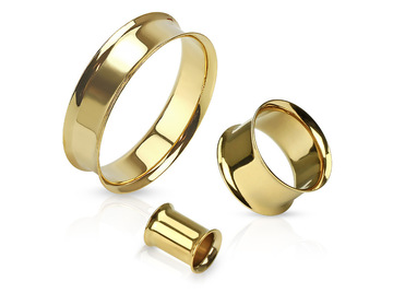 Тоннели двубортные с золотым покрытием