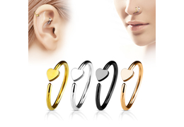 Кольцо раздвижное с сердечком