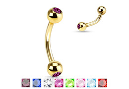 Микробанан Gold plated eyebrow Микробанан Gold plated eyebrow
