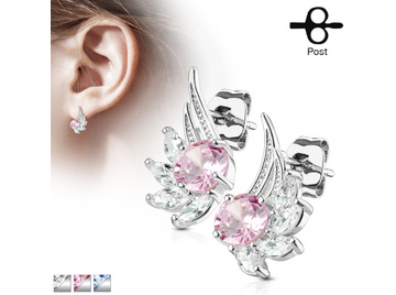 Серьги ангельские крылья, пара