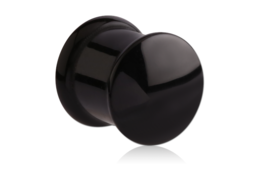 Плаги из черного акрила