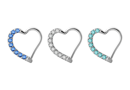 Кликер сердце с кристаллами, правый Кликер сердце с кристаллами, правый