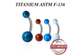 Банан из титана с опаловыми шариками