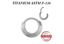 Кликер из титана Steel and Silver триплекс