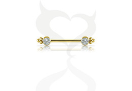 Украшение для груди Devil Heart с Premium Zirconia