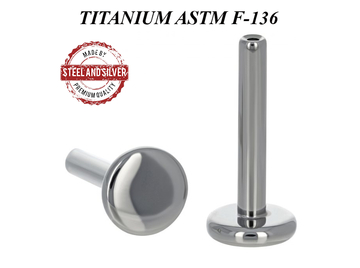 Основа для лабрета Steel and Silver из титана