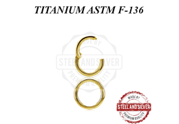 Кликер из титана Steel and Silver с золотым покрытием