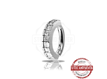 Кликер Steel and Silver с фианитами