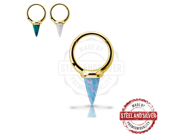 Кликер Steel and Silver с золотым покрытием и опаловым конусом