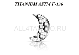 Накрутка из титана Ti Metal полумесяц Накрутка из титана Ti Metal полумесяц
