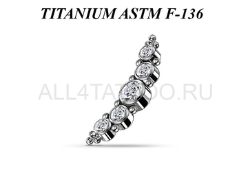 Кластер из титана Ti Metal гликерия