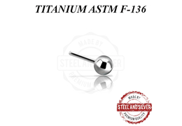 Вставка титановая Steel and Silver шарик Вставка титановая Steel and Silver шарик