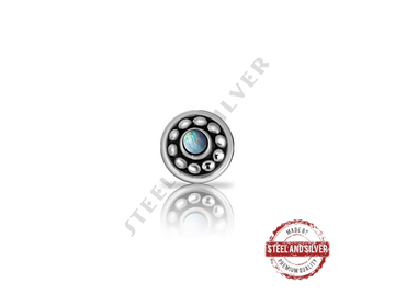 Накрутка с опалом Steel and Silver майя