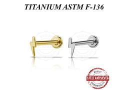 Лабрет Steel and Silver молния Лабрет Steel and Silver молния