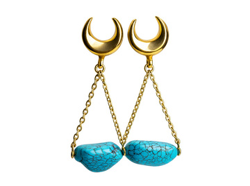 Подвесы с бирюзой, пара