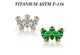 Накрутка из титана Ti Metal с золотым покрытием азимут Накрутка из титана Ti Metal с золотым покрытием азимут